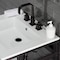 Kingston Brass VWP2522W8A5 25" Ceramic Console Sink (8", 3-Hole), Wht/Oil Rubbed Brnz VWP2522W8A5 - alternate 6